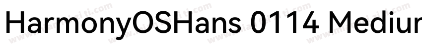 HarmonyOSHans 0114 Medium字体转换